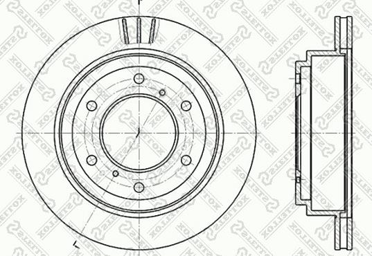 Stellox 6020-3041V-SX - Тормозной диск unicars.by