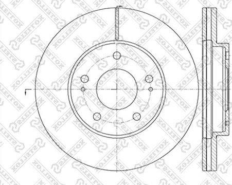 Stellox 6020-3034V-SX - Тормозной диск unicars.by