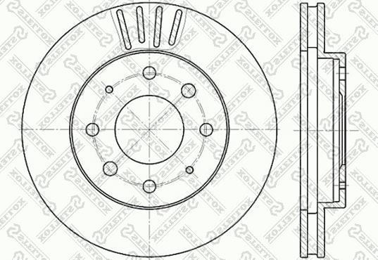 Stellox 6020-3025V-SX - Тормозной диск unicars.by