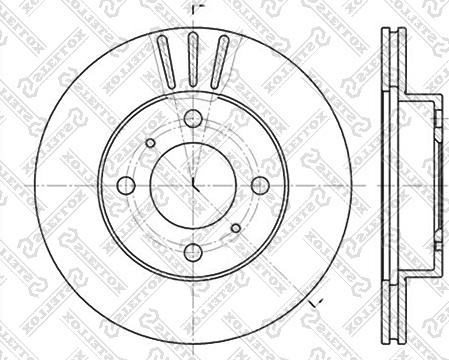 Stellox 6020-3021V-SX - Тормозной диск unicars.by