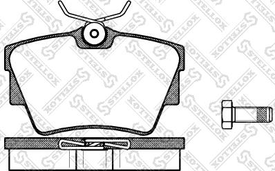 Stellox 602 030L-SX - Тормозные колодки, дисковые, комплект unicars.by