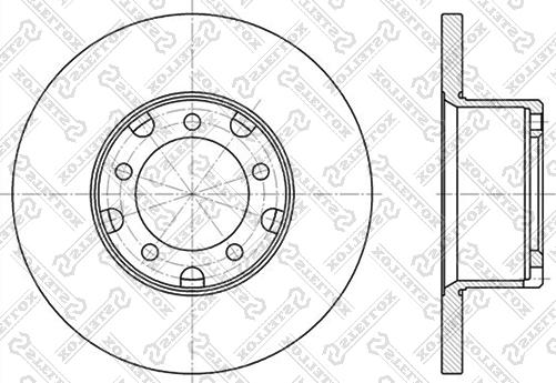 Stellox 6020-3311-SX - Тормозной диск unicars.by