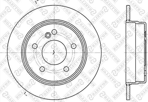 Stellox 6020-3318-SX - Тормозной диск unicars.by