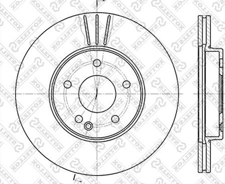 Stellox 6020-3317V-SX - Тормозной диск unicars.by