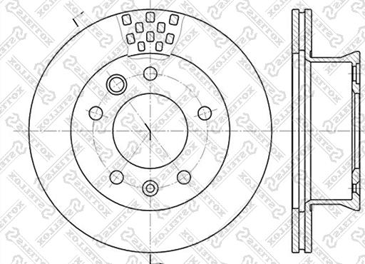 Stellox 6020-3334V-SX - Тормозной диск unicars.by