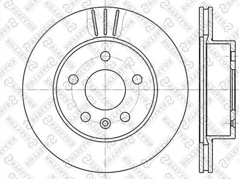 Stellox 6020-3335V-SX - Тормозной диск unicars.by