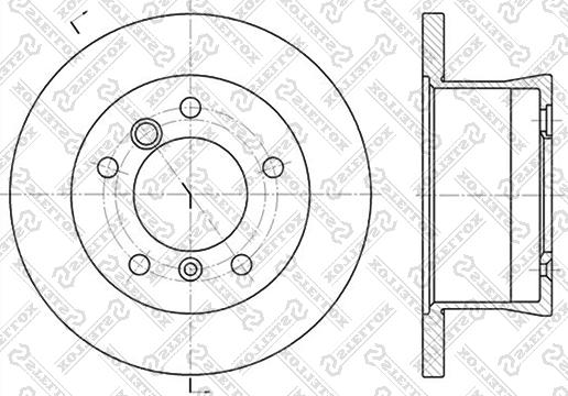 Stellox 6020-3336-SX - Тормозной диск unicars.by