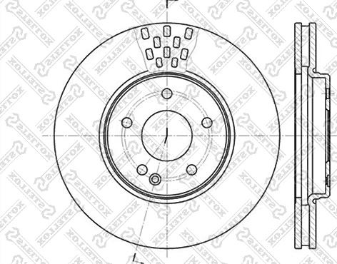 Stellox 6020-3332V-SX - Тормозной диск unicars.by