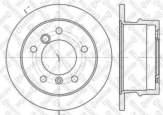 Stellox 6020-3337-SX - Тормозной диск unicars.by