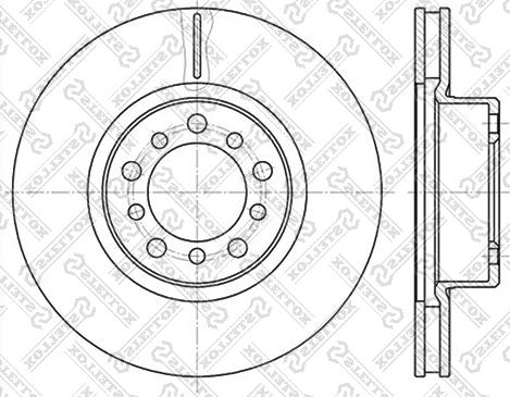 Stellox 6020-3324V-SX - Тормозной диск unicars.by