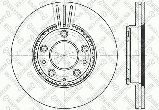 Stellox 6020-3245V-SX - Тормозной диск unicars.by