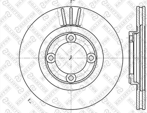 Stellox 6020-3219V-SX - Тормозной диск unicars.by