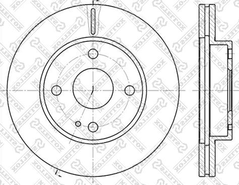 Stellox 6020-3232V-SX - Тормозной диск unicars.by