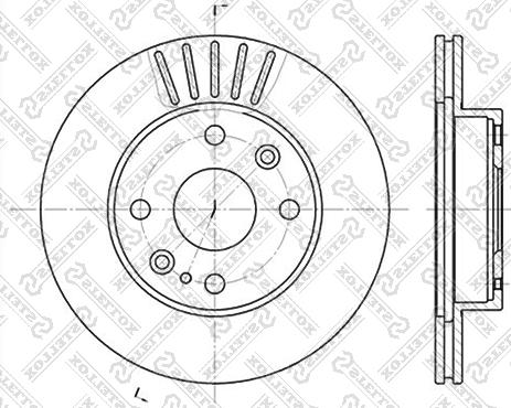 Stellox 6020-3223V-SX - Тормозной диск unicars.by