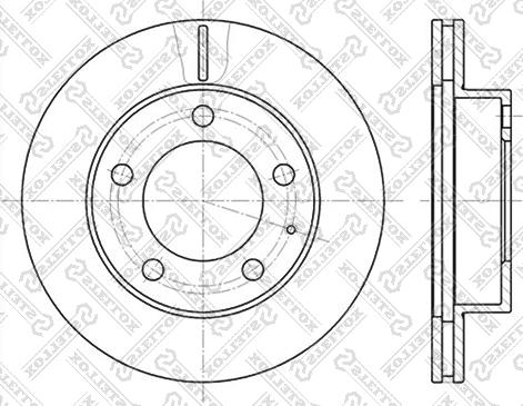 Stellox 6020-3227V-SX - Тормозной диск unicars.by