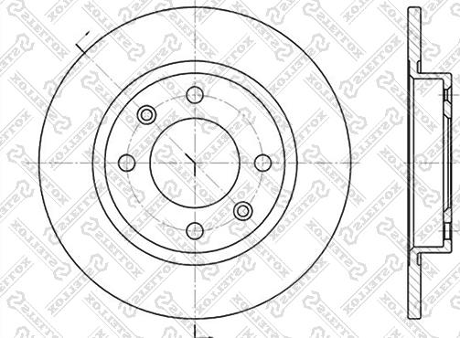 Stellox 6020-3716-SX - Тормозной диск unicars.by