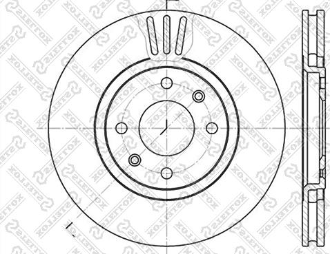 Stellox 6020-3720V-SX - Тормозной диск unicars.by