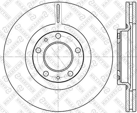 Stellox 6020-3723V-SX - Тормозной диск unicars.by