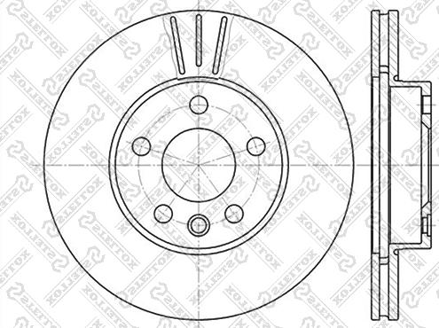 Stellox 6020-2545V-SX - Тормозной диск unicars.by