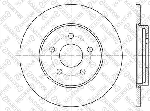 Stellox 6020-2551-SX - Тормозной диск unicars.by