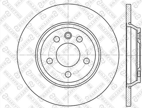 Stellox 6020-2552-SX - Тормозной диск unicars.by