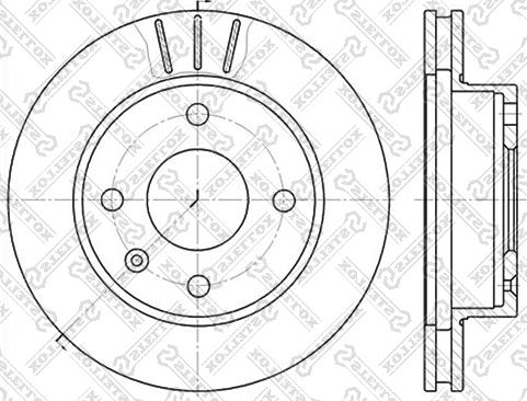 Stellox 6020-2514V-SX - Тормозной диск unicars.by