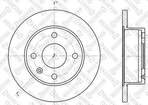 Stellox 6020-2512-SX - Тормозной диск unicars.by