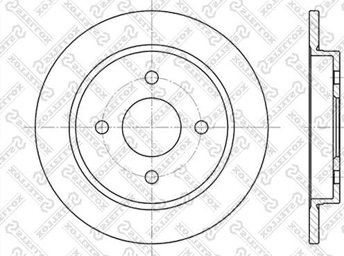 Stellox 6020-2536-SX - Тормозной диск unicars.by