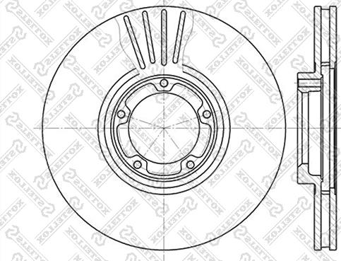 Stellox 6020-2547V-SX - Тормозной диск unicars.by