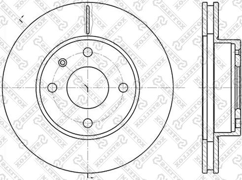 Stellox 6020-2529V-SX - Тормозной диск unicars.by