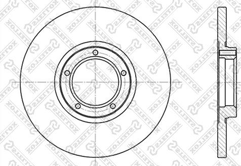 Stellox 6020-2523-SX - Тормозной диск unicars.by