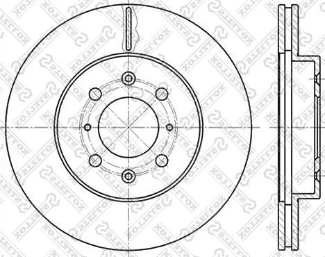 Stellox 6020-2614V-SX - Тормозной диск unicars.by