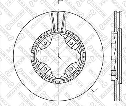 Stellox 6020-2618V-SX - Тормозной диск unicars.by