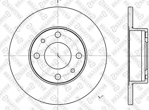 Stellox 6020-2302-SX - Тормозной диск unicars.by