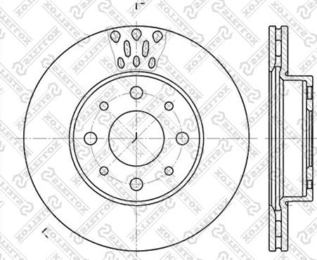 Stellox 6020-2331V-SX - Тормозной диск unicars.by