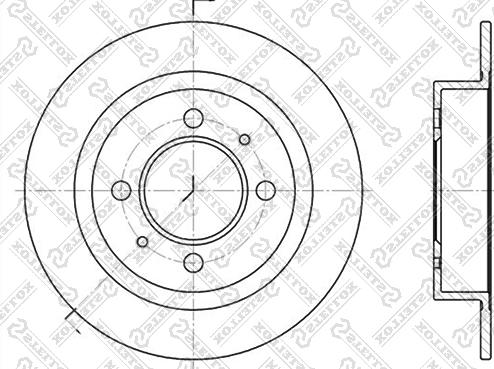 Stellox 6020-2246-SX - Тормозной диск unicars.by