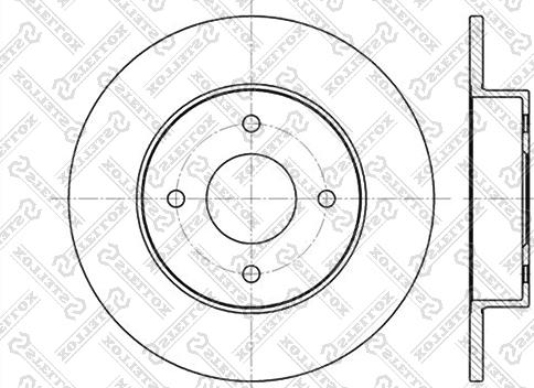 Stellox 6020-2252-SX - Тормозной диск unicars.by