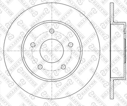 Stellox 6020-2257-SX - Тормозной диск unicars.by