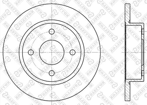 Stellox 6020-2237-SX - Тормозной диск unicars.by