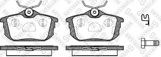 Stellox 616 002B-SX - Тормозные колодки, дисковые, комплект unicars.by