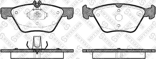 Stellox 612 000B-SX - Тормозные колодки, дисковые, комплект unicars.by