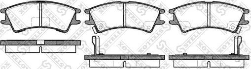 Stellox 686 002B-SX - Тормозные колодки, дисковые, комплект unicars.by