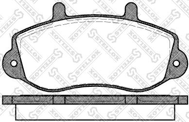 Stellox 688 000-SX - Тормозные колодки, дисковые, комплект unicars.by