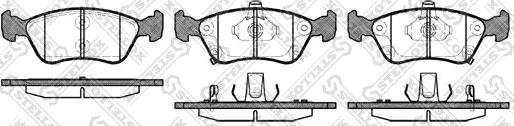 Stellox 687 002B-SX - Тормозные колодки, дисковые, комплект unicars.by