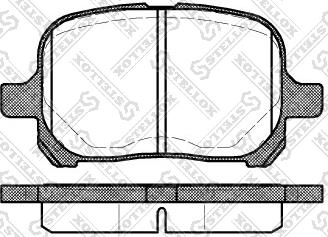 Stellox 632 000-SX - Тормозные колодки, дисковые, комплект unicars.by