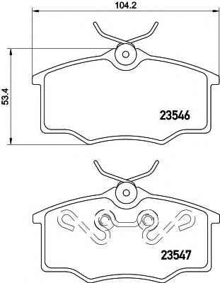 TRW RCPT02080 - Тормозные колодки, дисковые, комплект unicars.by