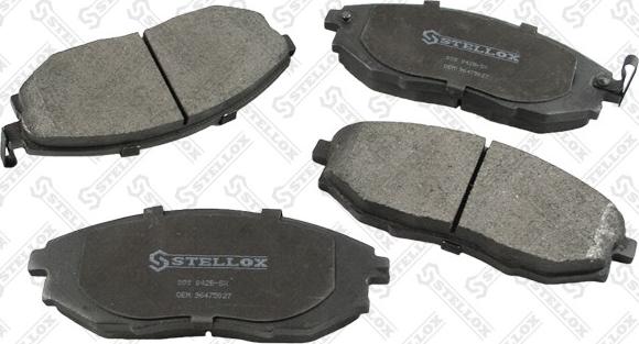 Stellox 000 042B-SX - Тормозные колодки, дисковые, комплект unicars.by