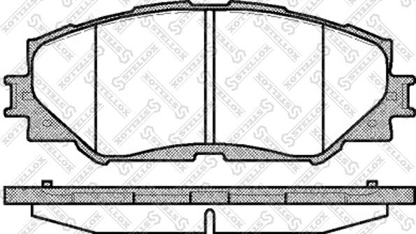 Stellox 001 089B-SX - Тормозные колодки, дисковые, комплект unicars.by