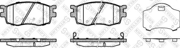 Stellox 001 086B-SX - Тормозные колодки, дисковые, комплект unicars.by