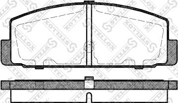 Stellox 190 030BL-SX - Тормозные колодки, дисковые, комплект unicars.by